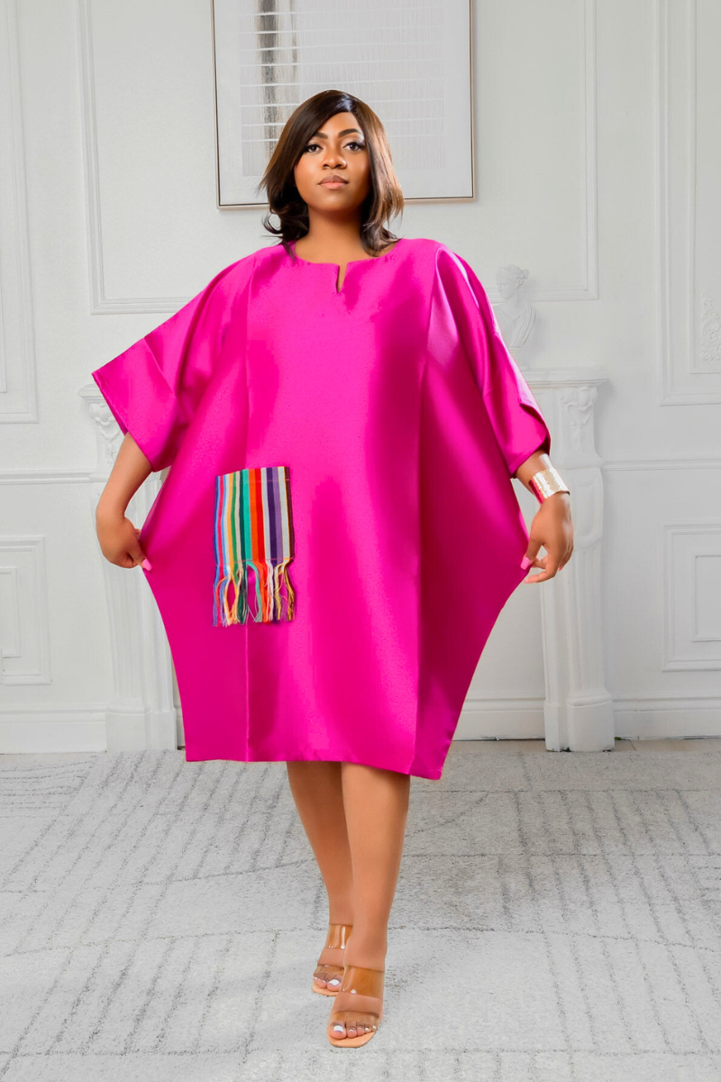 Aria Boubou Dress - Pink