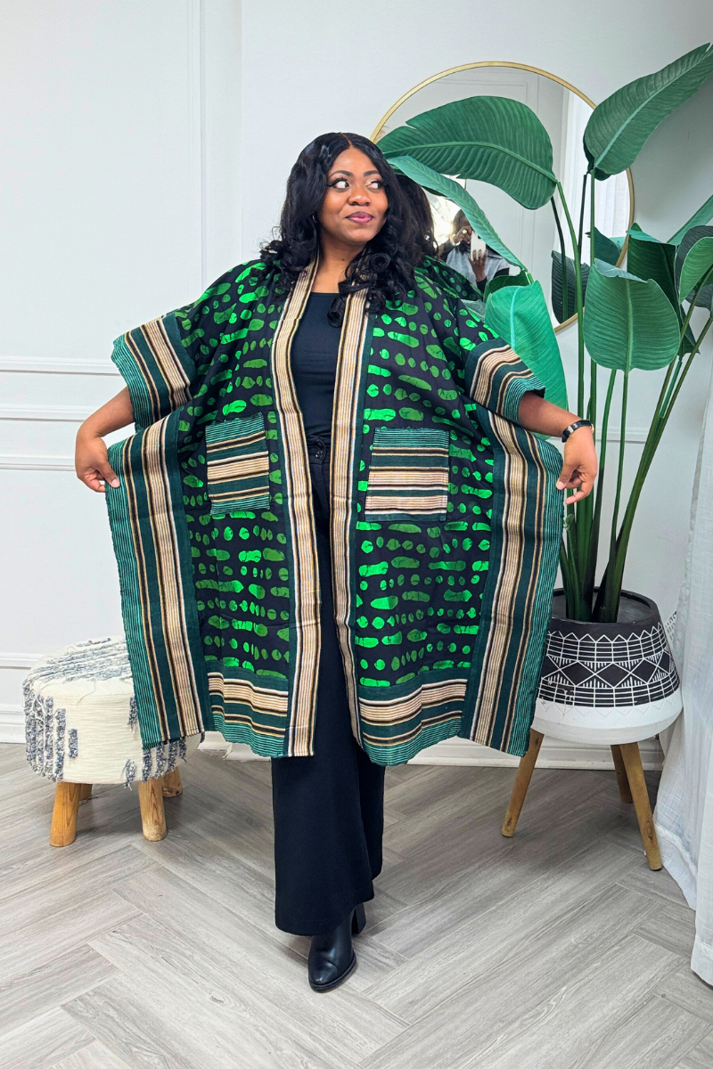 Makasi Kimono Jacket - Green