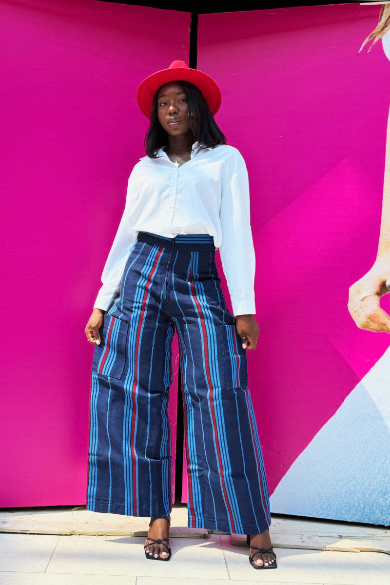 Asooke Blue Cargo Pant