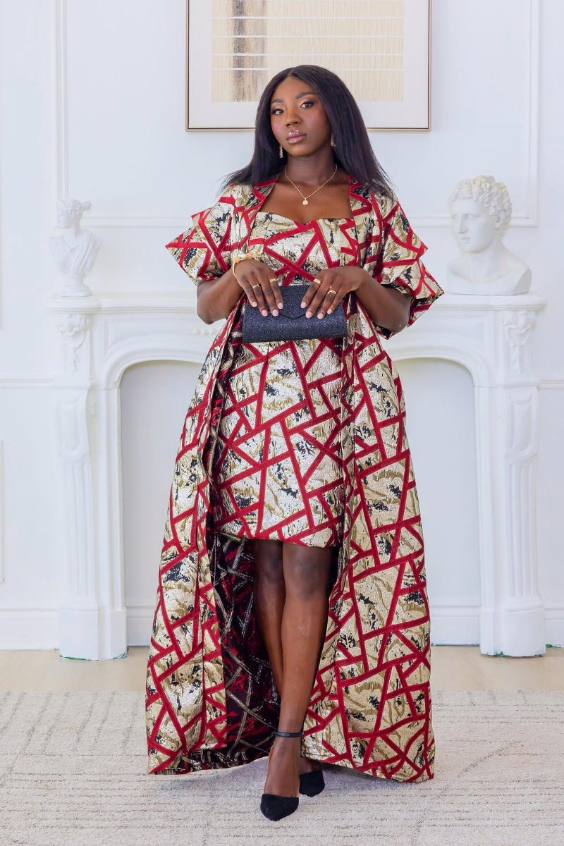 Mona Dress and Kimono Set