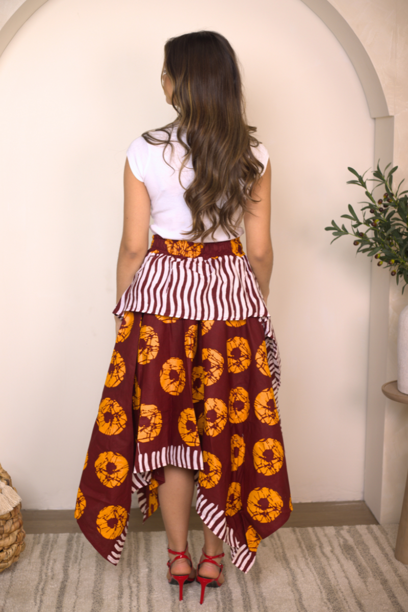 Jamila Handkerchief Skirt (100% COTTON ANKARA)