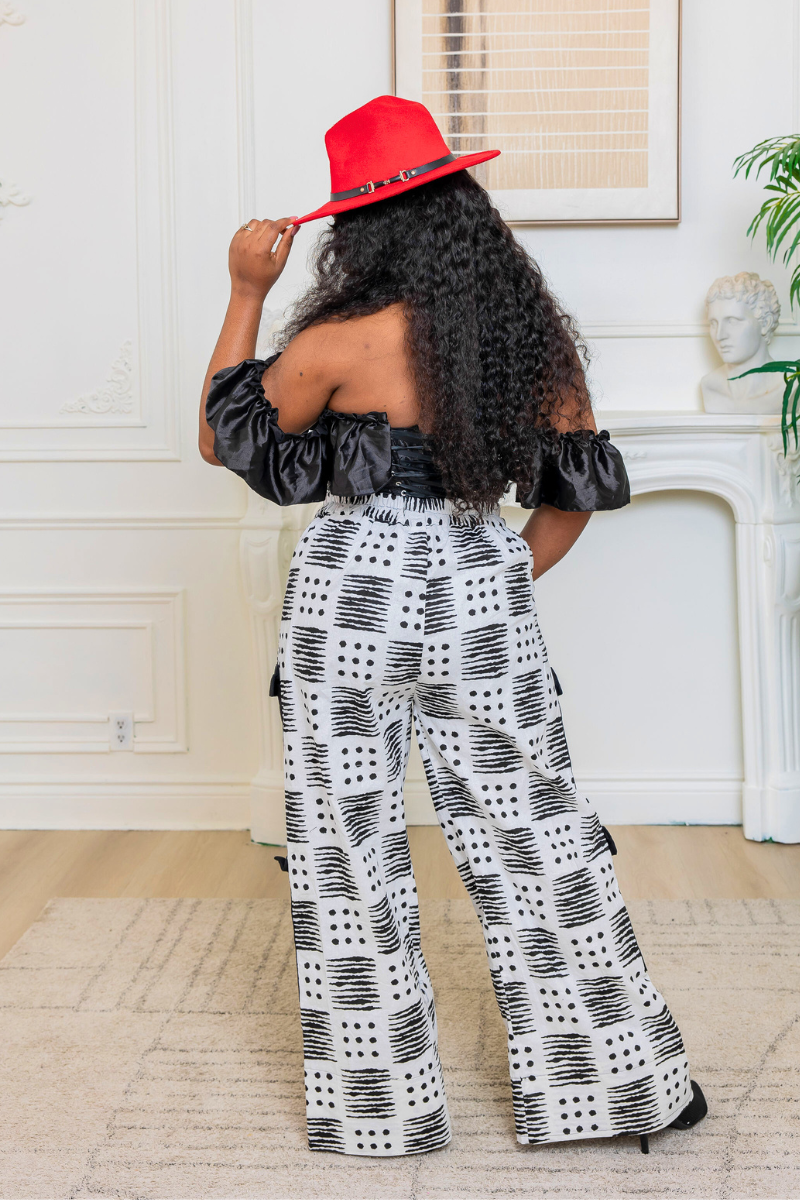 Cargo Pant Set - White